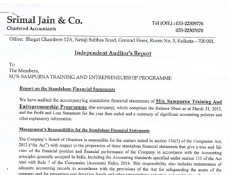 Audit Report STEP 2014-15